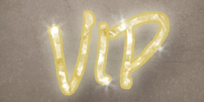 VIP-Schriftzug